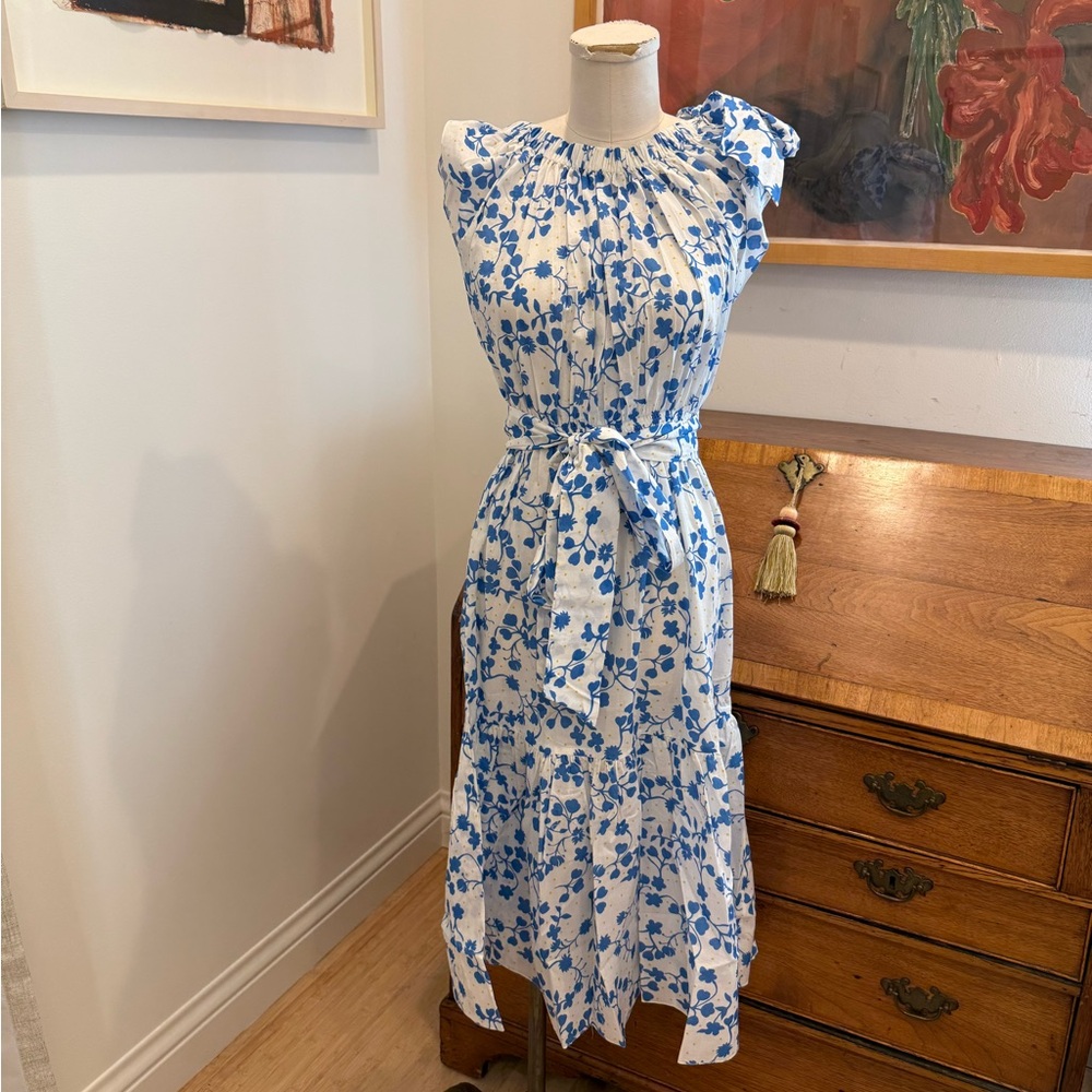Soler Malta Bow-Tie Midi Dress